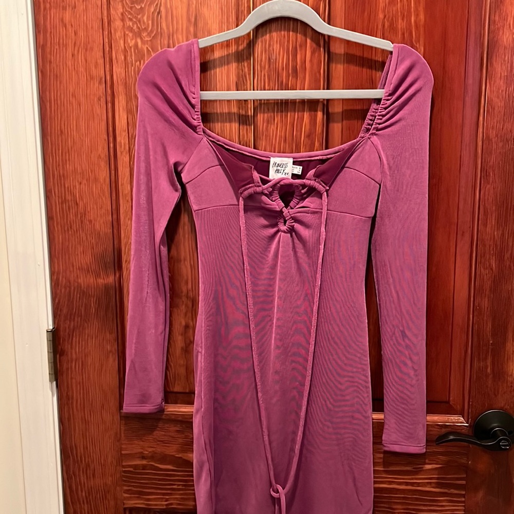 princess polly long sleeve purple dress